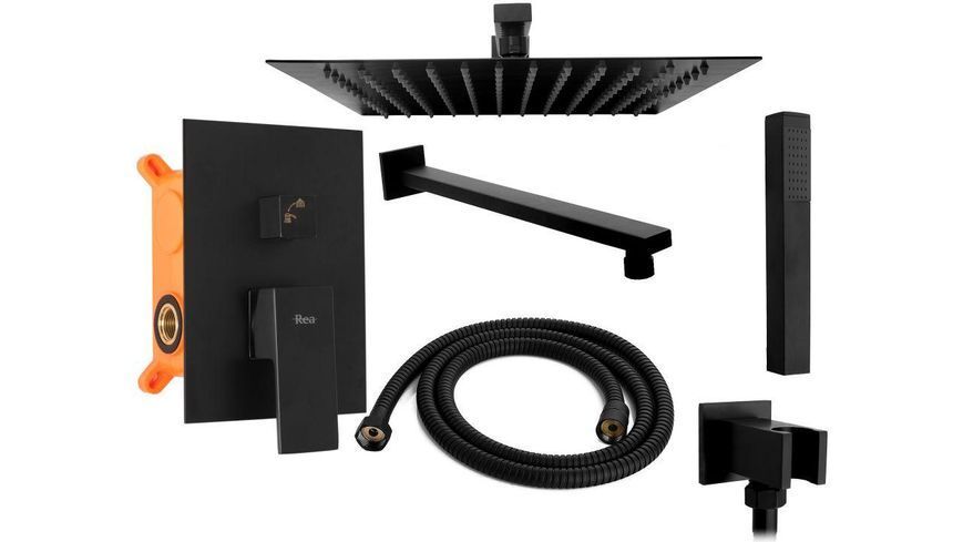 РУШОВА СИСТЕМА СКРИТОГО МОНТАЖУ REA FENIX BLACK ЧОРНА МАТОВА Rea Fenix Black фото