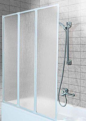 Шторка для ванни KFA STANDARD3 1200мм білий профіль полістирол (170-04010P) 170-04010P фото